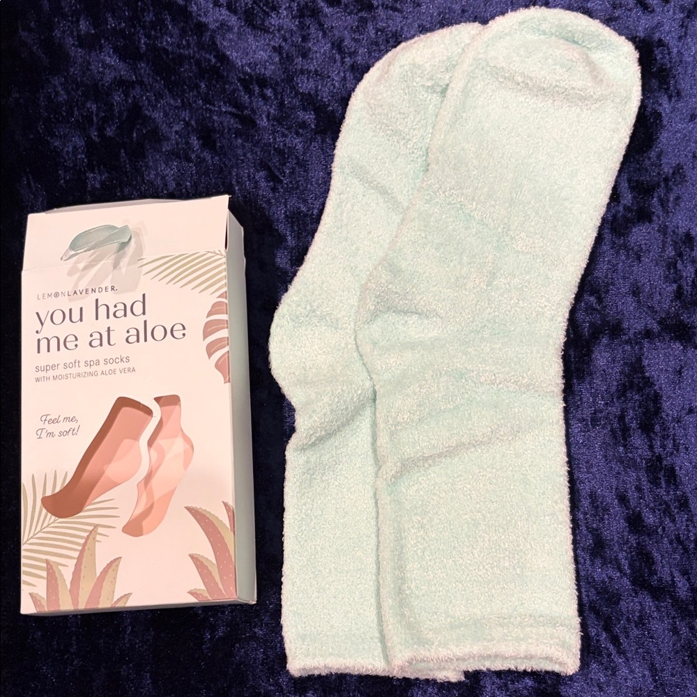 Aloe Spa Socks - Light Green